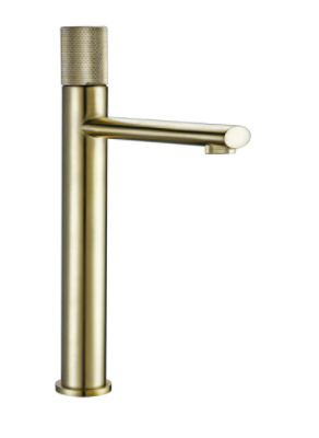 Brushed Gold Tall Basin Mixer #20121