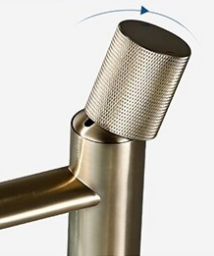 Brushed Gold Tall Basin Mixer #20121