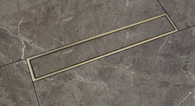 Brushed Gold Shower Trap 60cm #20117