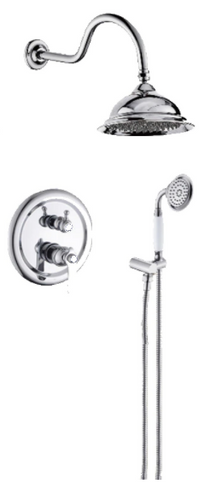 Antique Chrome Shower With Hand Shower #20124