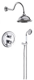 Antique Chrome Shower With Hand Shower #20124