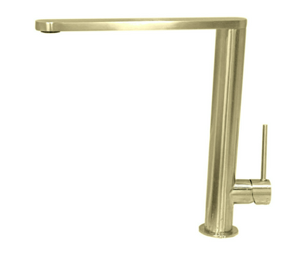 Brushed Gold Modern Pillar Mixer #20125