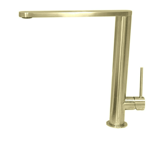 Brushed Gold Modern Pillar Mixer #20125