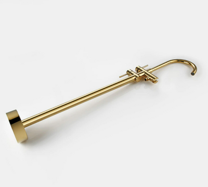 Polished Gold Freestanding Bath Mixer #201444