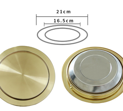 Kitchen Bin Cover Brushed Gold #20148