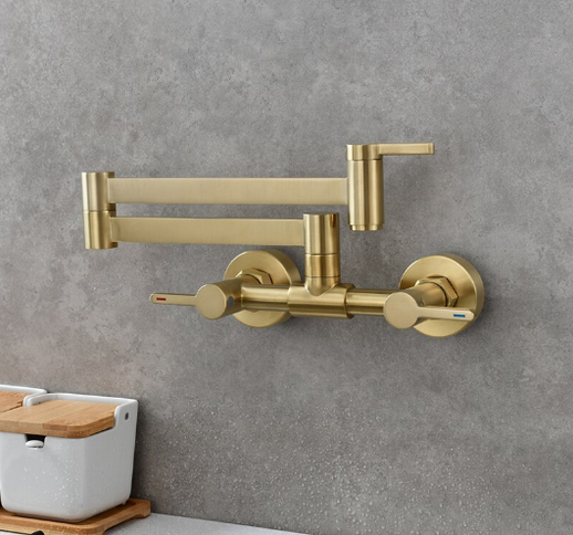 Brushed Gold Pot Filler/Kitchen Mixer #20258