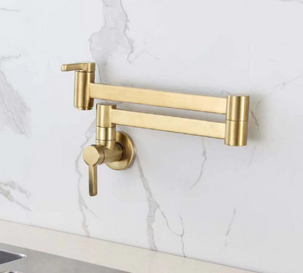 Modern Brushed Gold Pot Filler #20257