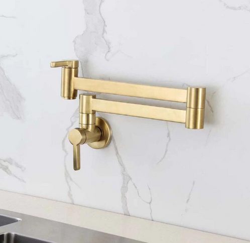 Modern Brushed Gold Pot Filler #20257