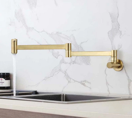 Modern Brushed Gold Pot Filler #20257