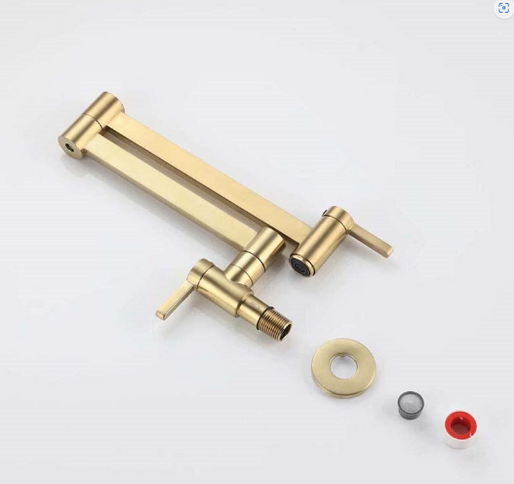 Modern Brushed Gold Pot Filler #20257