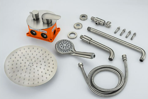 Brushed Nickel Shower with Bath Spout #20233