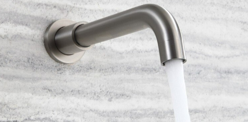 Brushed Nickel Shower with Bath Spout #20233