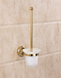 Shiny Gold Toilet Brush Holder #20236