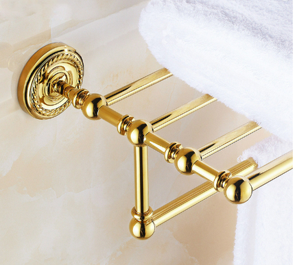 Shiny Gold Towel Rack #20237