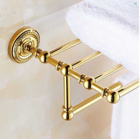 Shiny Gold Towel Rack #20237