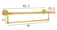 Shiny Gold Towel Rack #20237