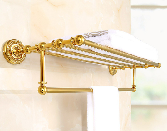 Shiny Gold Towel Rack #20237
