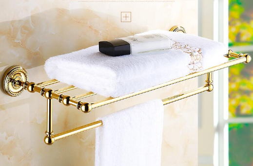 Shiny Gold Towel Rack #20237