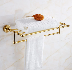 Shiny Gold Towel Rack #20237