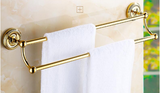 Shiny Gold Double Towel Rail #20238