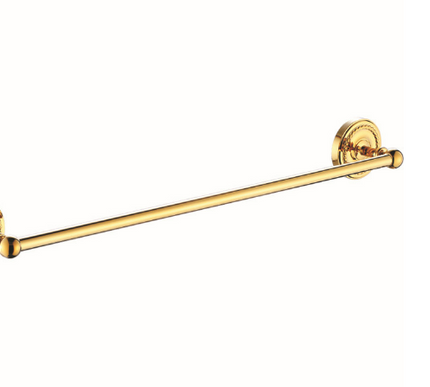 Shiny Gold Single Towel Rail #20239