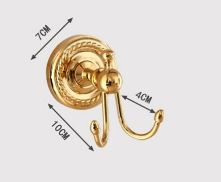 Shiny Gold Robe Hook #20240