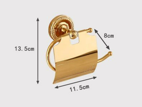 Shiny Gold Toilet Roll Holder #20244