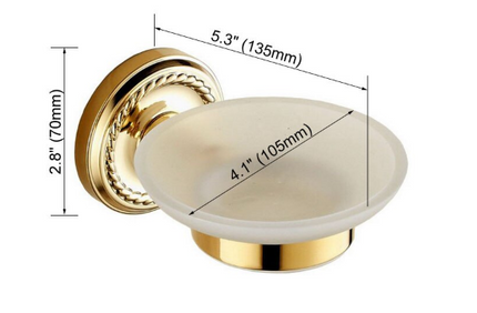 Shiny Gold Soap Holder #20243