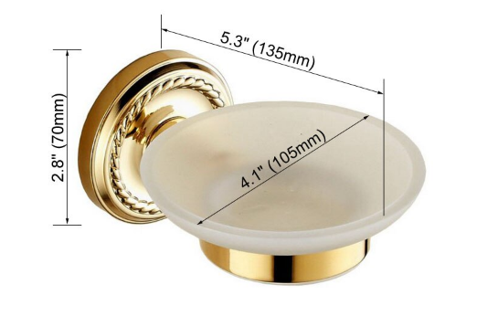 Shiny Gold Soap Holder #20243