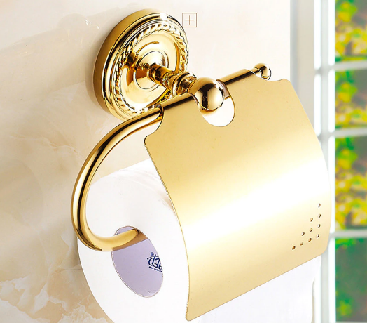 Shiny Gold Toilet Roll Holder #20244