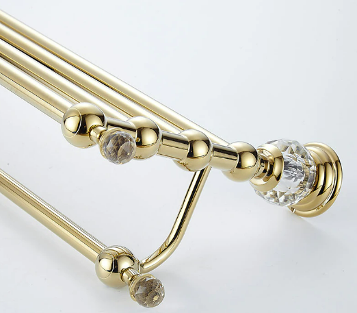Gold Crystal Towel Rack #20250