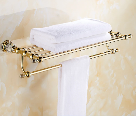 Gold Crystal Towel Rack #20250