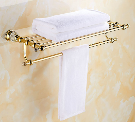 Gold Crystal Towel Rack #20250