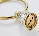 Gold Crystal Towel Ring #20245