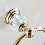 Gold Crystal Towel Ring #20245