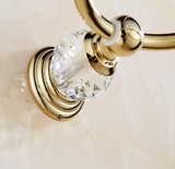 Gold Crystal Towel Ring #20245