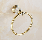 Gold Crystal Towel Ring #20245