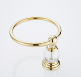 Gold Crystal Towel Ring #20245