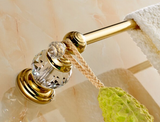 Gold Crystal Single Towel Rail #20251