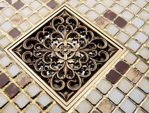 Filigree Brass Shower Trap #201813