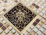 Filigree Brass Shower Trap #201813