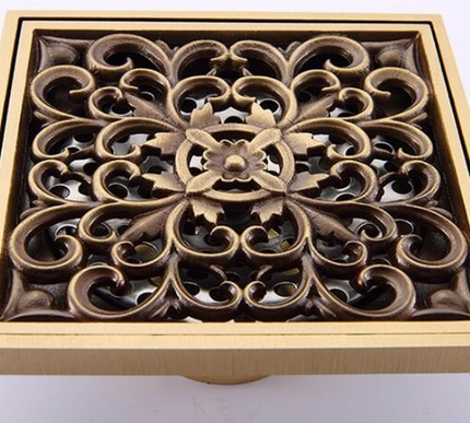 Filigree Brass Shower Trap #201813