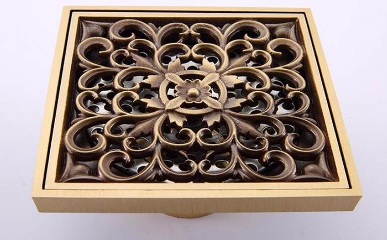 Filigree Brass Shower Trap #201813