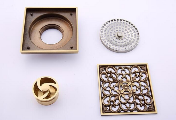 Filigree Brass Shower Trap #201813