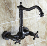 Oil Rubbed Antique Wall Mount Basin Mixer #201743