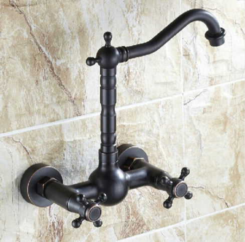 Oil Rubbed Antique Wall Mount Basin Mixer #201743