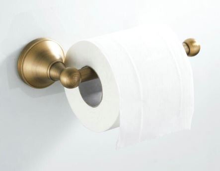 Antique Brass Toilet Roll Bar #202001