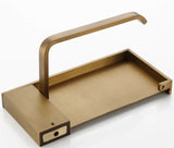 Brass Industrial Toilet Roll Holder with Cell Phone Shelf #201831
