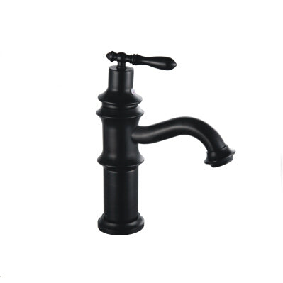 Black Retro Victorian Basin Mixer #201752