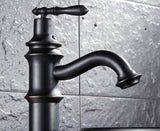 Black Retro Victorian Basin Mixer #201752